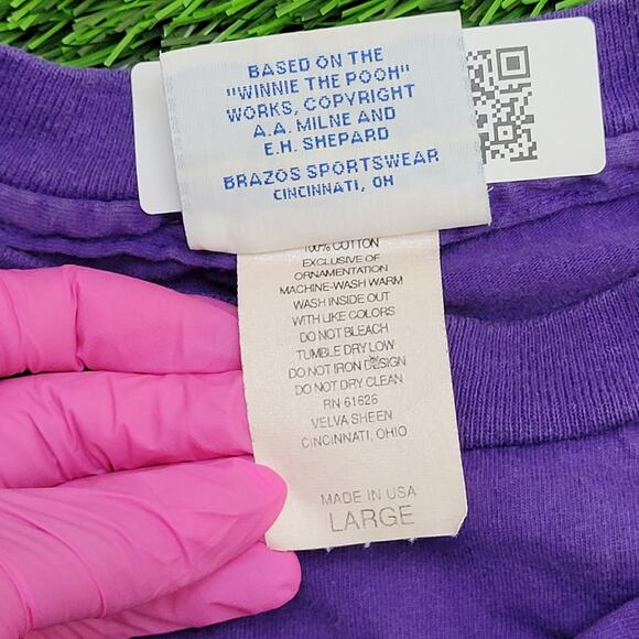 Vintage 90s Tigger Shirt Women L 23x28 Winnie-The-Pooh Baggy - Picture 10 of 15